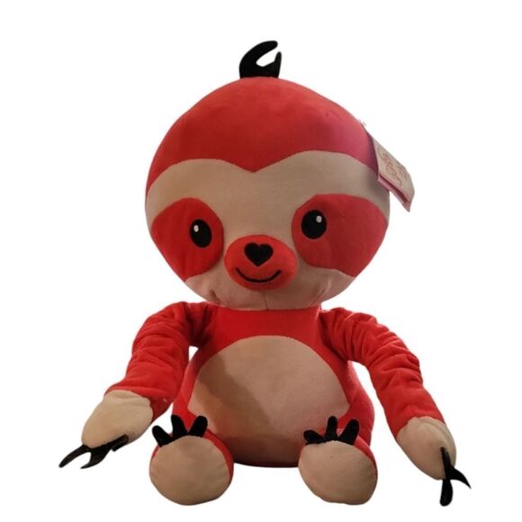 Sensory Red Sloth Plush Toy - Picture 1 of 4
